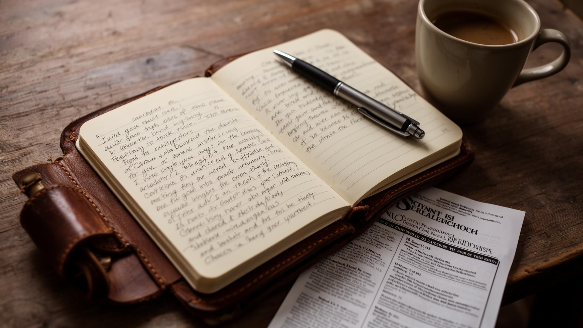 Handwritten observation notes from a secret guest visit